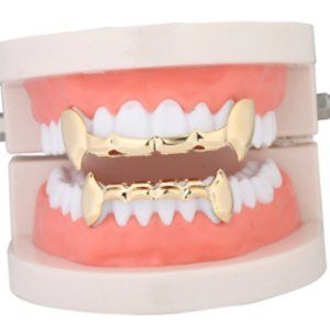 18k Gold Plated Hiphop Teeth Grills (Top & Bottom)